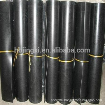 Black flame retardant chloroprene CR rubber sheet